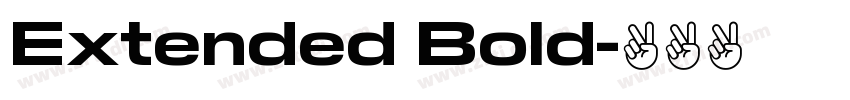 Extended Bold字体转换